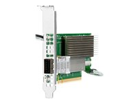 HPE InfiniBand HDR MCX653105A-HDAT - Nätverksadapter - PCIe 4.0 x16 låg profil - 200Gb Ethernet / 200Gb Infiniband QSFP28 x 1 - för ProLiant DL325 Gen10, DL345 Gen10, DL365 Gen10, DL380 Gen10 P23664-B21