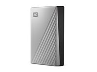 WD My Passport Ultra for Mac WDBGKC0060BSL - Hårddisk - krypterat - 6 TB - extern (portabel) - USB 3.2 Gen 1 (USB-C kontakt) - 256 bitars AES - silver WDBGKC0060BSL-WESN