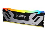 Kingston FURY Renegade RGB - DDR5 - modul - 24 GB - DIMM 288-pin - 4200 MHz / PC5-67200 - CL40 - 1.45 V - ej buffrad - on-die ECC - svart & silver KF584CU40RSA-24