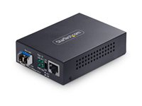 Startech - Fibermediekonverterare - 1GbE - över fiberoptik - 10Base-T, 1000Base-LX, 100Base-TX, 1000Base-T - LC Duplex enkelt läge / RJ-45 - upp till 20 km - 1310 nm - TAA-kompatibel MCM1110SMLC20