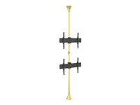 Multibrackets M Floor to Ceiling Mount Pro MBFC2U - Monteringssats (golv till takmontering) - för 2 LCD-bildskärmar - aluminium, stål - mässing - skärmstorlek: 40"-65" 7350073735730