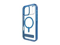 Zagg Santa Cruz Snap - Baksidesskydd för mobiltelefon - med fällbart ställ - MagSafe-kompatibilitet - tranquil blue - för Apple iPhone 17 Pro Max 702319611