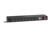 APC Switched Rack PDU AP7901B - Kraftdistributionsenhet (kan monteras i rack) - AC 120 V - ingång: NEMA L5-20 - utgångskontakter: 8 (NEMA 5-20) - 1U - 3.66 m sladd - svart - för P/N: SMTL2K2RM2UCLNC, SRTL10KRM4UT, SRTL3KRM1UINC, SRTL3KRM1UWNC, SRTL8KRM4UT AP7901B