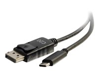 C2G 2.7m (9ft) USB C to DisplayPort Adapter Cable Black - 4K Audio / Video Adapter - Extern videoadapter - USB-C - DisplayPort - svart 80543