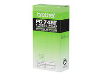 Brother PC74RF - Färgband - för FAX-T104, T106, T74, T76, T78 PC74RF