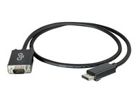 C2G 1m DisplayPort to VGA Adapter Cable - DP to VGA - Black - DisplayPort-kabel - DisplayPort (hane) till HD-15 (VGA) (hane) - 1 m - svart 84331