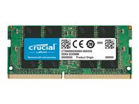 Crucial - DDR4 - modul - 8 GB - SO DIMM 260-pin - 2400 MT/s / PC4-19200 - CL17 - 1.2 V - ej buffrad - icke ECC CT8G4SFS824A