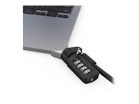 Compulocks Ledge Lock Adapter for MacBook Air 13" M2-M4 with Combination Lock Silver - Låsadapter till säkerhetskabel - med kombinerat kabellås - för Apple MacBook Air M2 MBALDG04CL