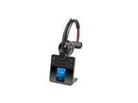 HP Poly Savi 8410 Office - Savi 8400 series - headset - på örat - DECT / Bluetooth - trådlös - svart - Certifierad för Microsoft-teams 8L5A7AA#ABB