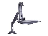 Multibrackets M Flex Desk Workstation - Monteringssats - för LCD-skärm/PC-utrustning - plast, aluminium, stål - svart - skärmstorlek: 15"-27" - disk-monteringsbar 7350073734634