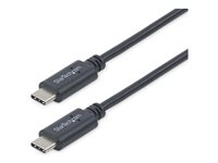 StarTech.com 1m / 3.3ft USB C to USB C Cable - USB 2.0 Type C Cable - M/M - USB-IF Certified - USB C Charging Cable - USB 2.0 (USB2CC1M) - USB-kabel - 24 pin USB-C (hane) till 24 pin USB-C (hane) - USB 2.0 - 1 m - svart - för P/N: DKT30CHD, HB30C1A1CPD, HB30C3A1CFBW, PEXUS313AC2V USB2CC1M