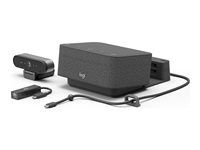 Logitech Logi Dock Focus Room Kit - Paket för videokonferens (Logitech Logi Dock, Logitech BRIO Ultra HD Pro Webcam) - Optimerad för UC 991-000452