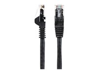 StarTech.com 50cm LSZH CAT6 Ethernet Cable, 10 Gigabit Snagless RJ45 100W PoE Network Patch Cord with Strain Relief, CAT 6 10GbE UTP, Black, Individually Tested/ETL, Low Smoke Zero Halogen - Category 6 - 24AWG (N6LPATCH50CMBK) - Patch-kabel - RJ-45 (hane) till RJ-45 (hane) - 50 cm - 6 mm - UTP - CAT 6 - hakfri - svart N6LPATCH50CMBK