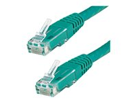 StarTech.com 1ft CAT6 Ethernet Cable, 10 Gigabit Molded RJ45 650MHz 100W PoE Patch Cord, CAT 6 10GbE UTP Network Cable with Strain Relief, Green, Wiring is UL Certified/TIA - Category 6 - 24AWG (C6PATCH1GN) - Patch-kabel - RJ-45 (hane) till RJ-45 (hane) - 30 cm - UTP - CAT 6 - formpressad - grön - för P/N: ST1000SMPEX C6PATCH1GN