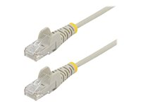 StarTech.com 3m Slim LSZH CAT6 Ethernet Cable, 10 Gigabit Snagless RJ45 100W PoE Patch Cord, CAT 6 10GbE UTP Network Cable w/Strain Relief, Grey, ETL, Low Smoke Zero Halogen - Category 6 - 28AWG (N6PAT300CMGRS) - Patch-kabel - RJ-45 (hane) till RJ-45 (hane) - 3 m - CAT 6 - hakfri - grå N6PAT300CMGRS