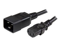 StarTech.com 1,8 m kraftig förlängningssladd, IEC 320 C13 till IEC 320 C20 svart förlängningssladd, 15 A 125 V, 14AWG, kraftig förlängare för strömkabel, IEC 320 C13 till IEC 320 C20 AC nätsladd - UL-listad - Strömkabel - IEC 60320 C20 till power IEC 60320 C13 - AC 110 V - 1.8 m - svart - för P/N: RKCOND17HD PXTC13C20146