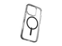 Zagg Santa Cruz Snap - Baksidesskydd för mobiltelefon - MagSafe-kompatibilitet - grafen - transparent, svart - för Apple iPhone 16 Pro 702315052