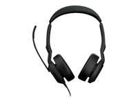 Jabra Evolve2 50 UC Stereo - Headset - på örat - kabelansluten - aktiv brusradering - USB-C, USB-A - svart - UC-certifierad 25089-989-799