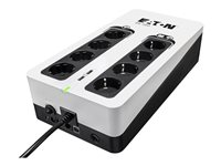 Eaton 3S 700 - UPS - AC 220-240 V - 420 Watt - 700 VA - 1-fas - USB - utgångskontakter: 8 3S700D