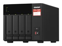 QNAP TS-473A - NAS-server - 4 fack - 24 TB - SATA 6Gb/s - HDD 6 TB x 4 - RAID RAID 0, 1, 5, 6, 10, JBOD - RAM 8 GB - 2.5 Gigabit Ethernet - iSCSI support TS-473A-8G + HDWG460UZSVA