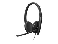 Lenovo - VoIP-handenhet - på örat - kabelansluten - USB-C - svart 4XD1M45626