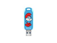 SanDisk Smurfs - Papa Smurf Edition USB flash-enhet - 128 GB - USB 3.2 Gen 1 SDCZIS-128G-G46