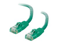 C2G Cat5e Booted Unshielded (UTP) Network Patch Cable - Patch-kabel - RJ-45 (hane) till RJ-45 (hane) - 7 m - UTP - CAT 5e - formpressad, hakfri, tvinnad - grön 83206