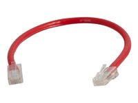 C2G Cat5e Non-Booted Unshielded (UTP) Network Patch Cable - Patch-kabel - RJ-45 (hane) till RJ-45 (hane) - 2 m - UTP - CAT 5e - tvinnad, enhetsstart - röd 83083