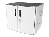 Compulocks Tablet / Laptop Charging Cabinet For Counter Top or Wall Mount UK Power Plug - Kabinett - för 16 surfplattor - skärmstorlek: 13" - väggmonterbar, monterbar på vagn SOLO-UK