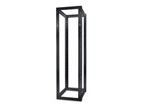 APC NetShelter 4 Post Open Frame Rack - Rack - svart - 44U - för P/N: SMT2200RM2UNC, SMTL1500RM3UC, SMTL1500RMI3UC, SMX2KRMLVNCUS, SRT2200RMXLAUS AR204A