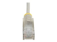 StarTech.com 3 m CAT6-kabel - Tunn - Ej hakfria RJ45-kontakter - Grå - Patch-kabel - RJ-45 (hane) till RJ-45 (hane) - 3 m - CAT 6 - hakfri - grå N6PAT300CMGRS