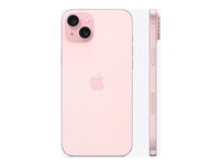 Apple iPhone 15 Plus - 5G smartphone - dual-SIM / Internminne 512 GB - OLED-skärm - 6.7" - 2796 x 1290 pixels - 2 bakre kameror 48 MP, 12 MP - front camera 12 MP - rosa MU1J3QN/A