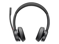 Poly Voyager 4320-M - Headset - på örat - Bluetooth - trådlös, kabelansluten - USB-A via Bluetooth-adapter, USB-A - svart - Certifierad för Microsoft-teams, Zoomcertifierad 77Z00AA