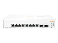 HPE Aruba Instant On 1930 8G 2SFP Switch - Switch - L3 - Administrerad - 8 x 10/100/1000 + 2 x Gigabit SFP - skrivbordsmodell JL680A#ABB