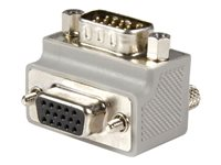 StarTech.com Right Angle VGA Adapter - Right Angle VGA to VGA - Male/Female - Type 2 - Male VGA to Female VGA (GC1515MFRA2) - VGA-adapter - HD-15 (VGA) (hane) till HD-15 (VGA) (hona) - 90° kontakt - grå - för P/N: DP2VGAMM6B, HD2VGAMM6, MXTHQMM10MA, MXTHQMM15A, MXTHQMM15MA, MXTHQMM2MA, MXTHQMM5MA GC1515MFRA2