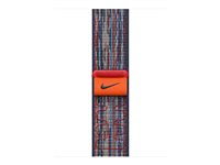 Apple Nike - Slinga för smart klocka - 42mm - 130 - 190 mm - blå/röd MXU03ZM/A