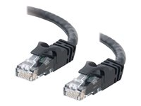 C2G Cat6 Booted Unshielded (UTP) Crossover Patch Cable - Övergångskabel - RJ-45 (hane) till RJ-45 (hane) - 7 m - UTP - CAT 6 - formpressad, hakfri, tvinnad - svart 83545