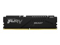 Kingston FURY Beast - DDR5 - modul - 16 GB - DIMM 288-pin - 6800 MHz / PC5-54400 - CL34 - 1.4 V - ej buffrad - on-die ECC - svart KF568C34BBE-16