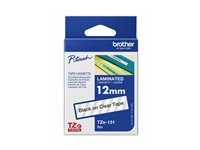 Brother TZe-131 - Självhäftande - svart på klar - Rulle (1,2 cm x 8 m) 1 kassett(er) bandlaminat - för P-Touch PT-D210VP, PT-D800W, PT-H500; P-Touch Cube Plus PT-P710BTH TZE131