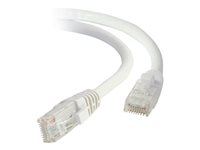 C2G Cat5e Booted Unshielded (UTP) Network Patch Cable - Patch-kabel - RJ-45 (hane) till RJ-45 (hane) - 2 m - UTP - CAT 5e - formpressad, hakfri, tvinnad - vit 83263