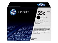 HP 55X - Lång livslängd - svart - original - LaserJet - tonerkassett (CE255X) - för LaserJet Enterprise MFP M525; LaserJet Enterprise Flow MFP M525; LaserJet Managed MFP M525 CE255X