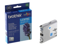 Brother LC970C - Cyan - original - bläckpatron - för Brother DCP-135C, DCP-150C, DCP-153C, DCP-157C, MFC-235C, MFC-260C LC970C