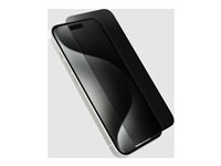 OtterBox Premium Pro - Skärmskydd för mobiltelefon - för skärmmaskin - glas - med sekretessfilter - klar - för Apple iPhone 16 Pro 77-96221