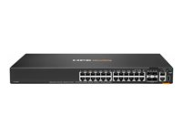 HPE Aruba Networking CX 6200F 24G 4SFP TAA Switch - Switch - max. staplingsavstånd 10 kms - L3 - Administrerad - 24 x 10/100/1000 + 4 x 100/1000 SFP - framsidan och sida till baksidan - rackmonterbar - TAA-kompatibel S0G13A#ABB