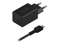 Lenovo Nano - Strömadapter - GaN - 65 Watt (USB-C) - svart - Europa 40AWGN65EU