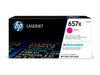 HP 657X - Lång livslängd - magenta - original - LaserJet - tonerkassett (CF473X) - för Color LaserJet Enterprise MFP M681; LaserJet Enterprise Flow MFP M681, MFP M682 CF473X