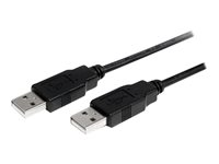 StarTech.com 2m USB 2.0 A to A Cable - M/M - 2m USB 2.0 aa Cable - USB a male to a male Cable (USB2AA2M) - USB-kabel - USB (hane) till USB (hane) - USB 2.0 - 2 m - svart - för P/N: SV231HDMIUA USB2AA2M