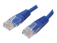 StarTech.com Cat5e Ethernet Cable - 1 ft - Blue - Patch Cable - Molded Cat5e Cable - Short Network Cable - Ethernet Cord - Cat 5e Cable - 1ft (M45PATCH1BL) - Patch-kabel - RJ-45 (hane) till RJ-45 (hane) - 0.3 m - UTP - CAT 5e - formpressad - blå M45PATCH1BL