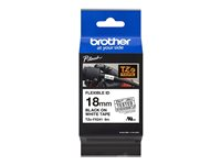 Brother TZe-FX241 - Lim - svart på vitt - Rulle (1,8 cm x 8 m) 1 kassett(er) flexibel ID-tejp - för Brother PT-D600; P-Touch PT-18, 2470, 3600, D450, D800, E500, E550, H101, H500, P750, P900 TZEFX241