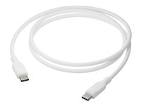 dbramante1928 re-charge - USB-kabel - 24 pin USB-C (hane) till 24 pin USB-C (hane) - USB 2.0 - 1.2 m - USB Power Delivery (12W), 100 % återvunnen plast CB12CCWH4277